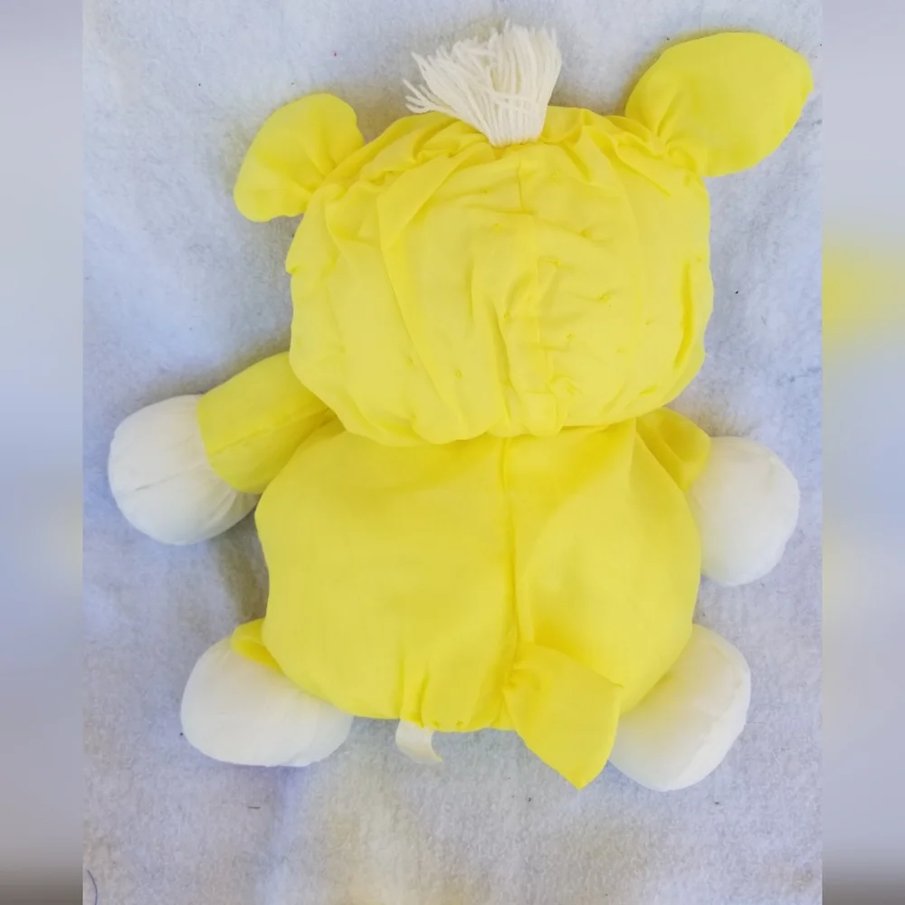 Fisher Price Puffalump vintage yellow lamb? Soft Squishy Easter Spring